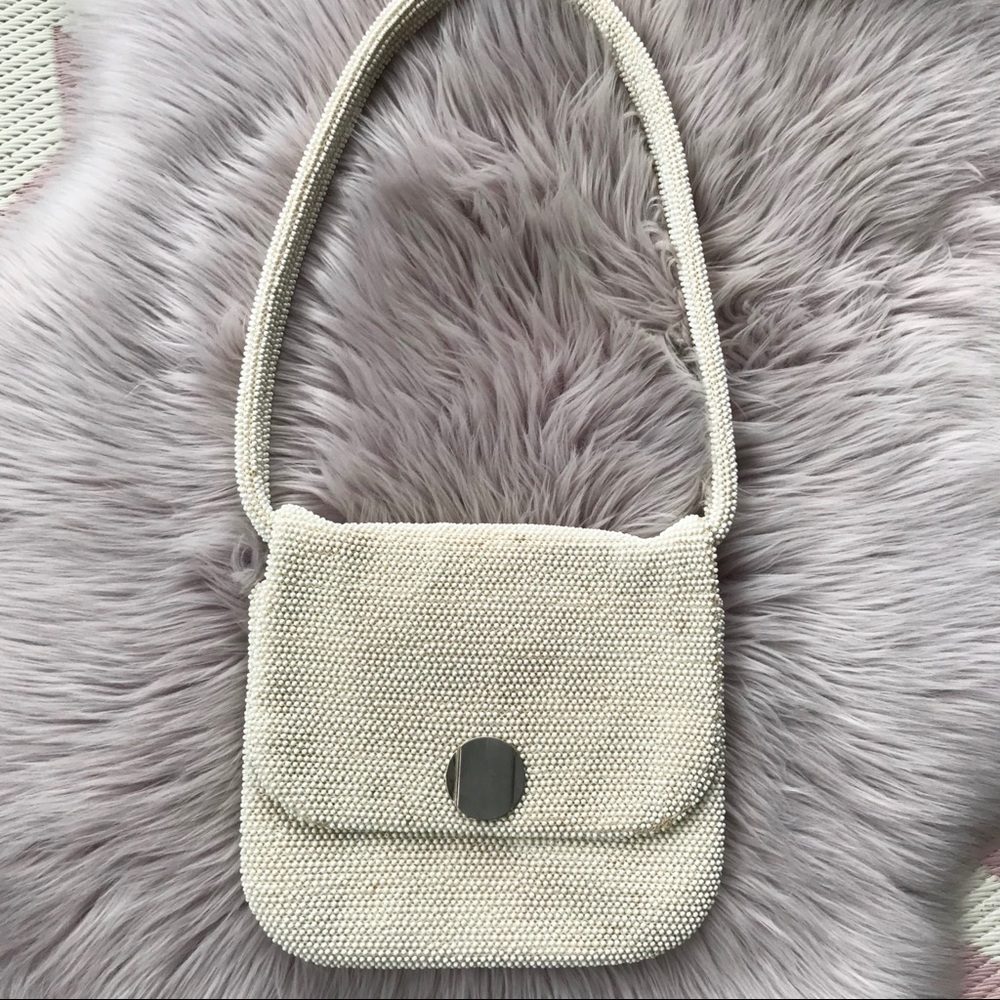 Vintage White Bubble Corde Bag
